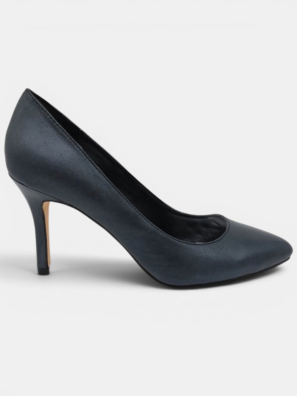 Reba Prize Black Leather Pointed Toe Pumps Heels Women's Size 9M Classic Sexy